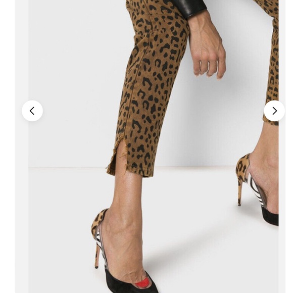 Saint Laurent Leopard Animal Print High Rise Slim Leg Jeans SZ 26 - Picture 8 of 8